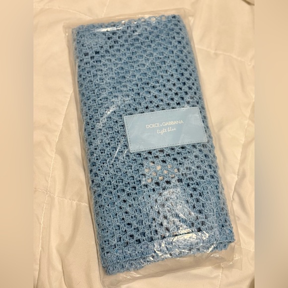 Dolce & Gabbana Light Blue Crochet Tote Bag - Picture 2 of 2